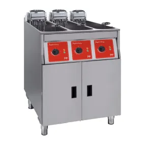 CX909 FriFri Super Easy 633 Electric Free Standing Triple Tank Fryer SL633L31N0