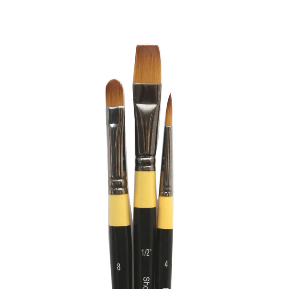 Daler Rowney System 3 Acrylic Brushes System-3 Wallets Starter Set