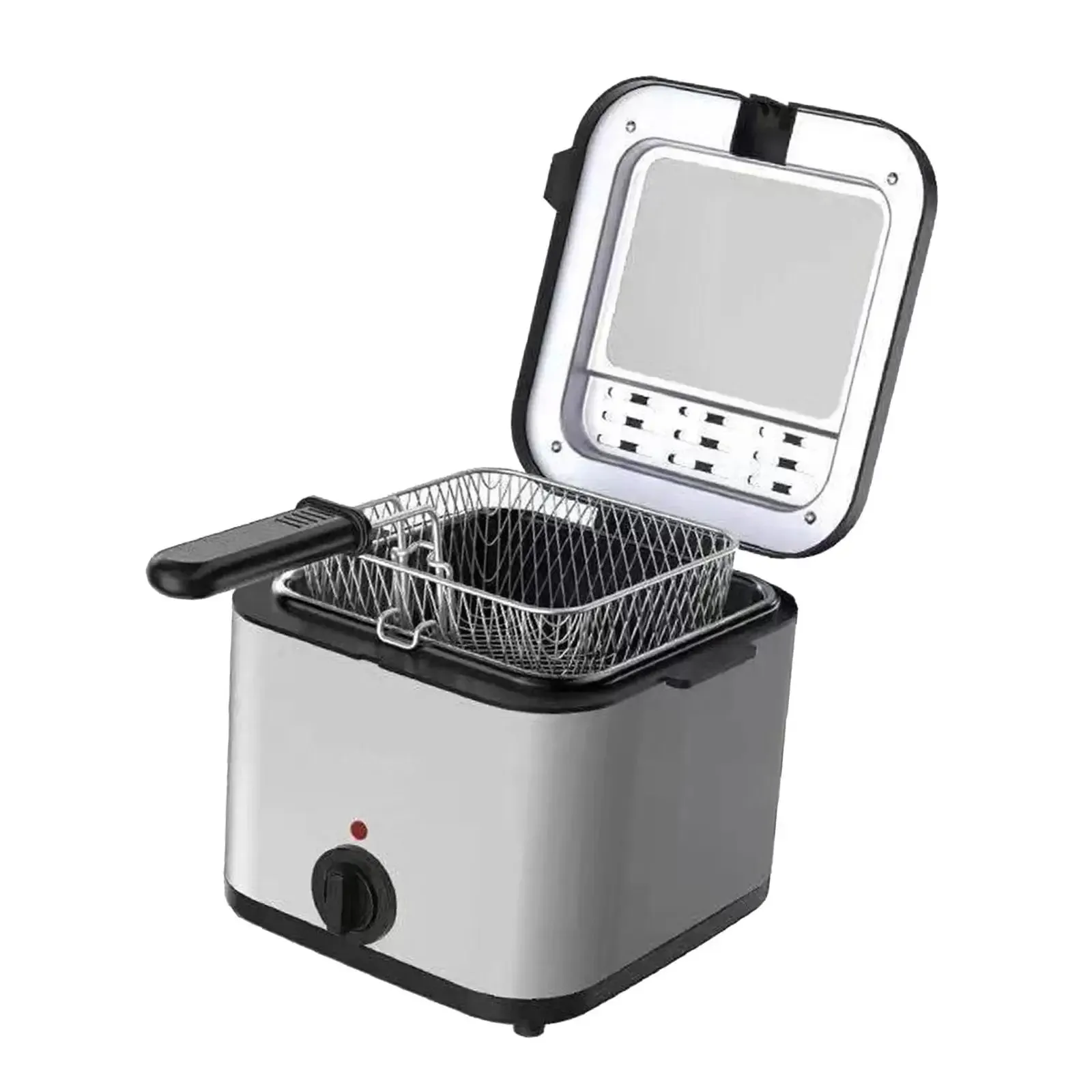 Deep Frying Pot Nonstick Coating Electric Deep Fryer Fish Fryer Deep Fryer Pot for Kitchen Countertop Restaurant Chips