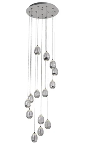 Dew Drop 14Lt Pendant 500Mm Chrome