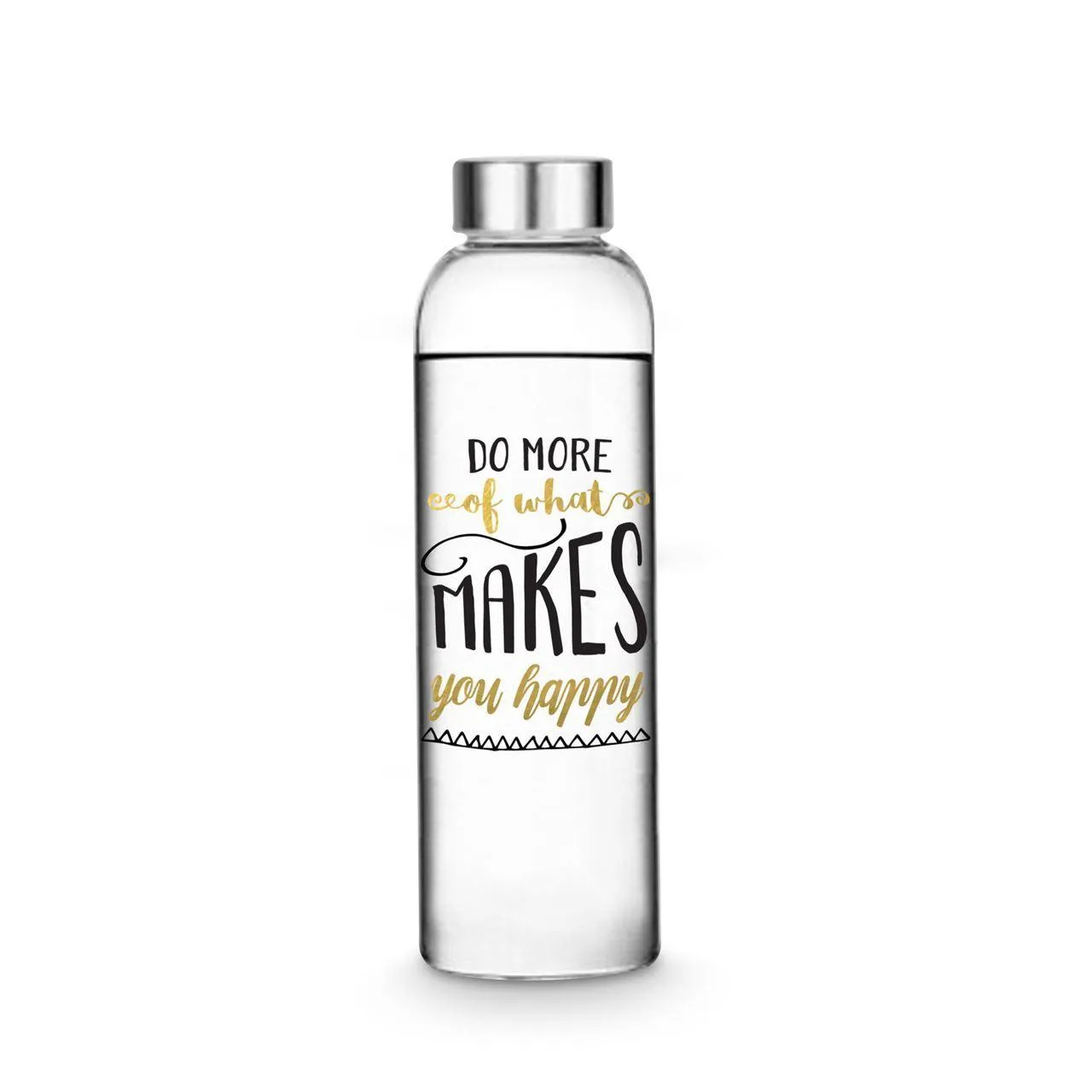 Do More Of What Makes You Happy Glass Water Bottle