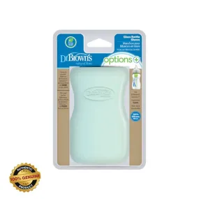 Dr.Brown's Silicone sleeve (protector),for wide neck baby glass feeding bottle - 270ml, Mint green