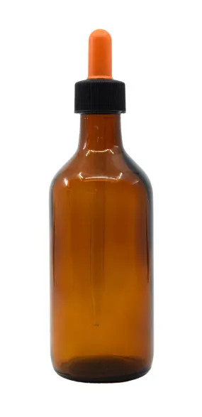 Dropping Bottle, 180ml (6oz) - Screw Cap with Glass Dropper - Soda Glass