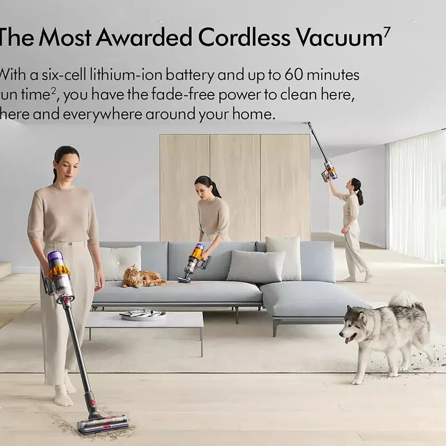 Dyson V15 Detect Absolute Cordless Stick Vacuum Cleaner up to 60 Minutes Run Time Yellow 2024