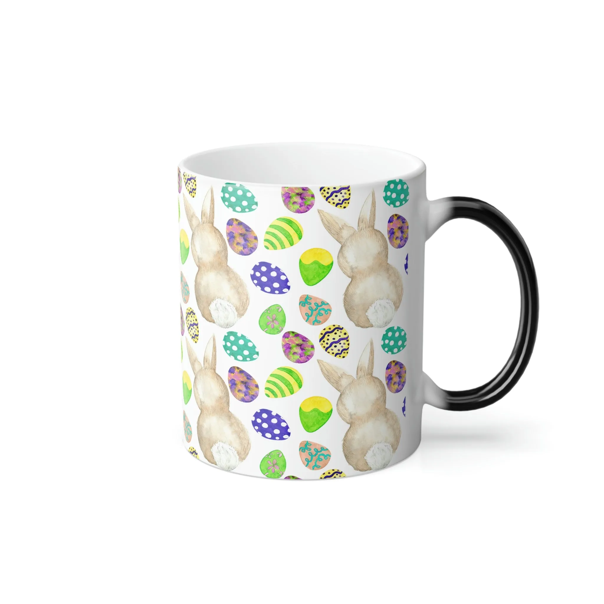 Easter bunny and eggs 11oz Color Morphing Mug