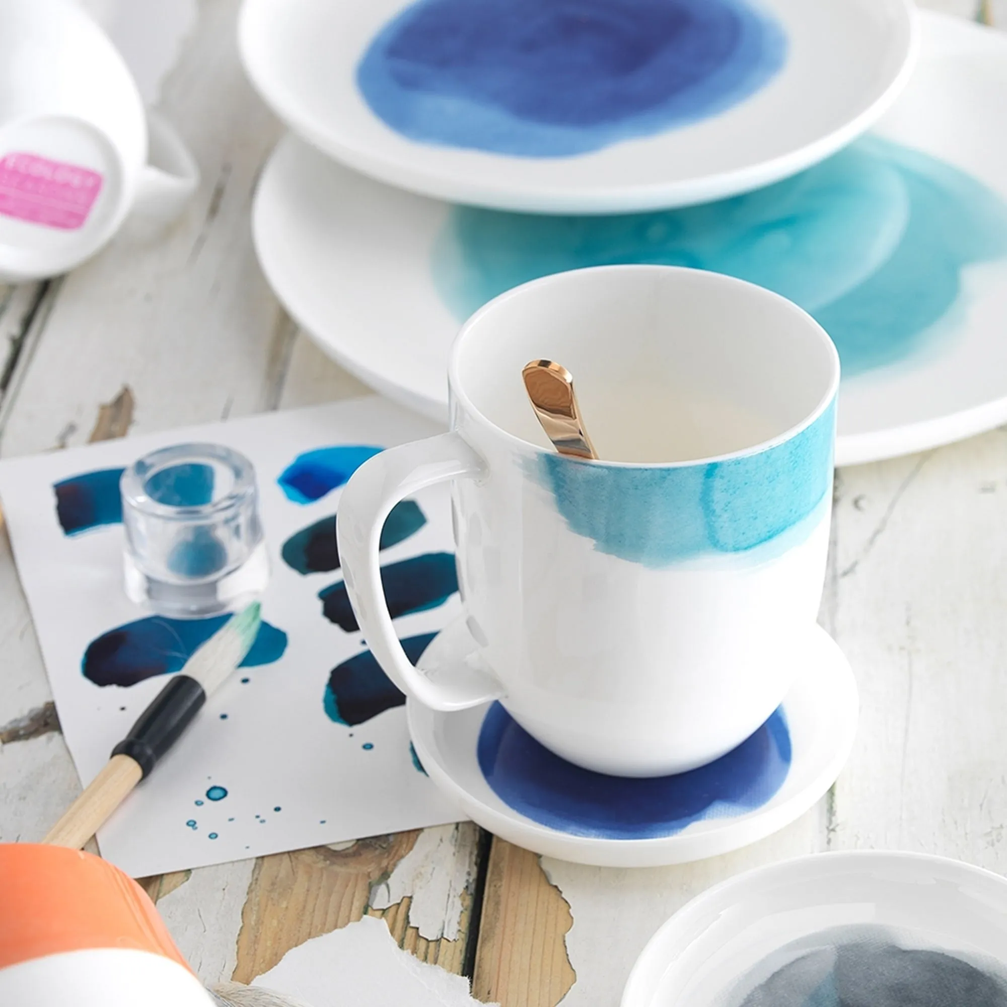 Ecology Watercolour Aqua Mug