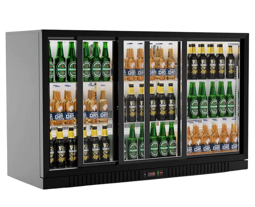 Empire Premium Triple Door 330ltr Bottle Cooler Low Profile Sliding Doors - CL-320SC-EE