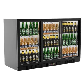 Empire Premium Triple Door 330ltr Bottle Cooler Low Profile Sliding Doors - CL-320SC-EE