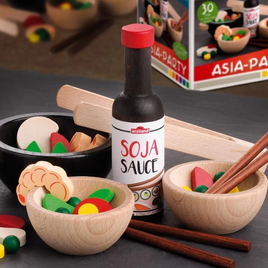 Erzi Wooden Play Food - Wok Party