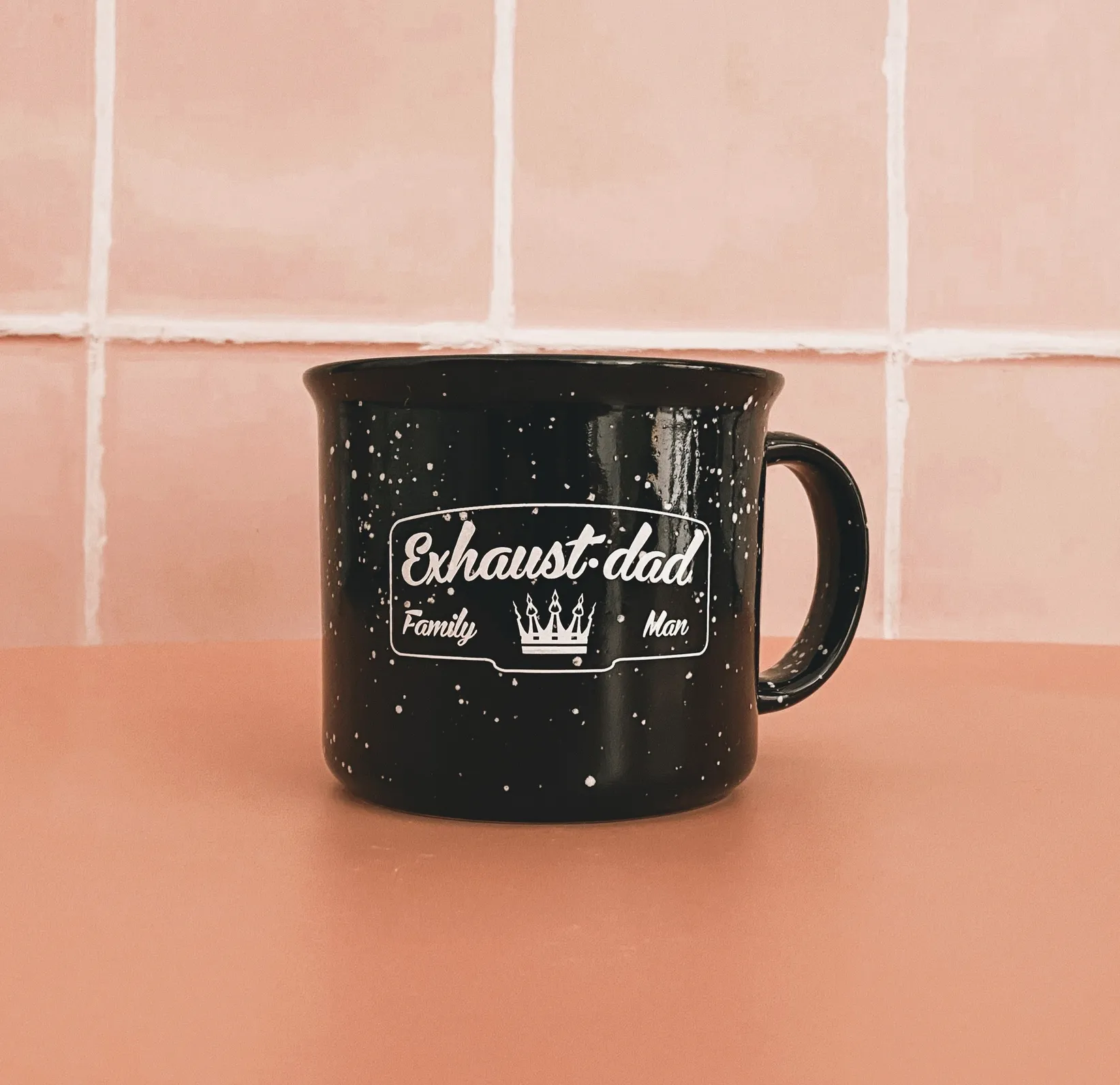 Exhaust•Dad Family Man Camper Mug - Black