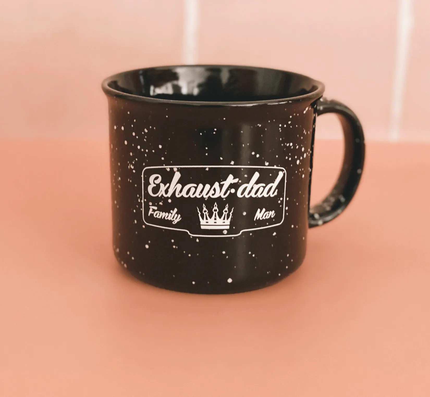 Exhaust•Dad Family Man Camper Mug - Black