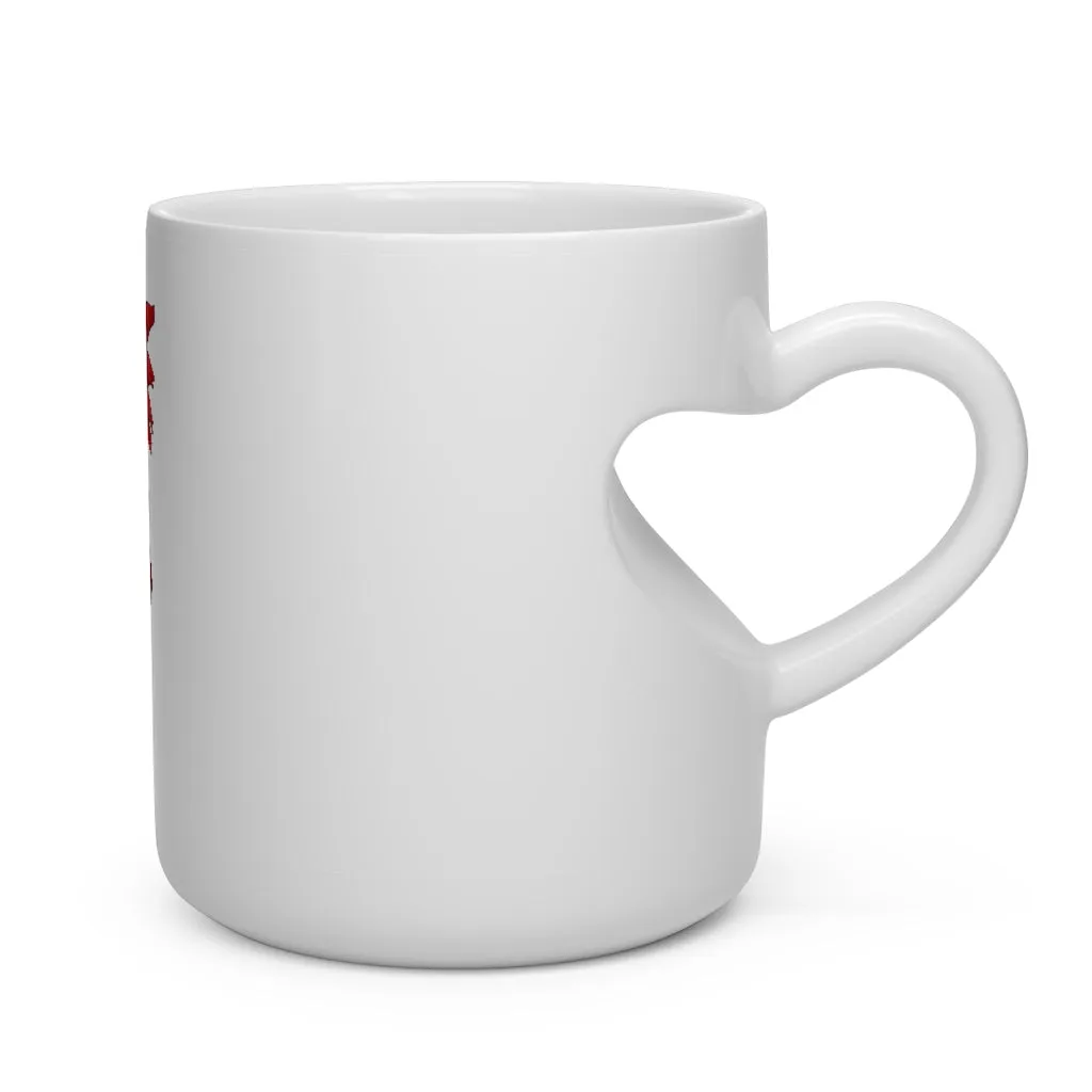 Faulkner Heart Shape Mug