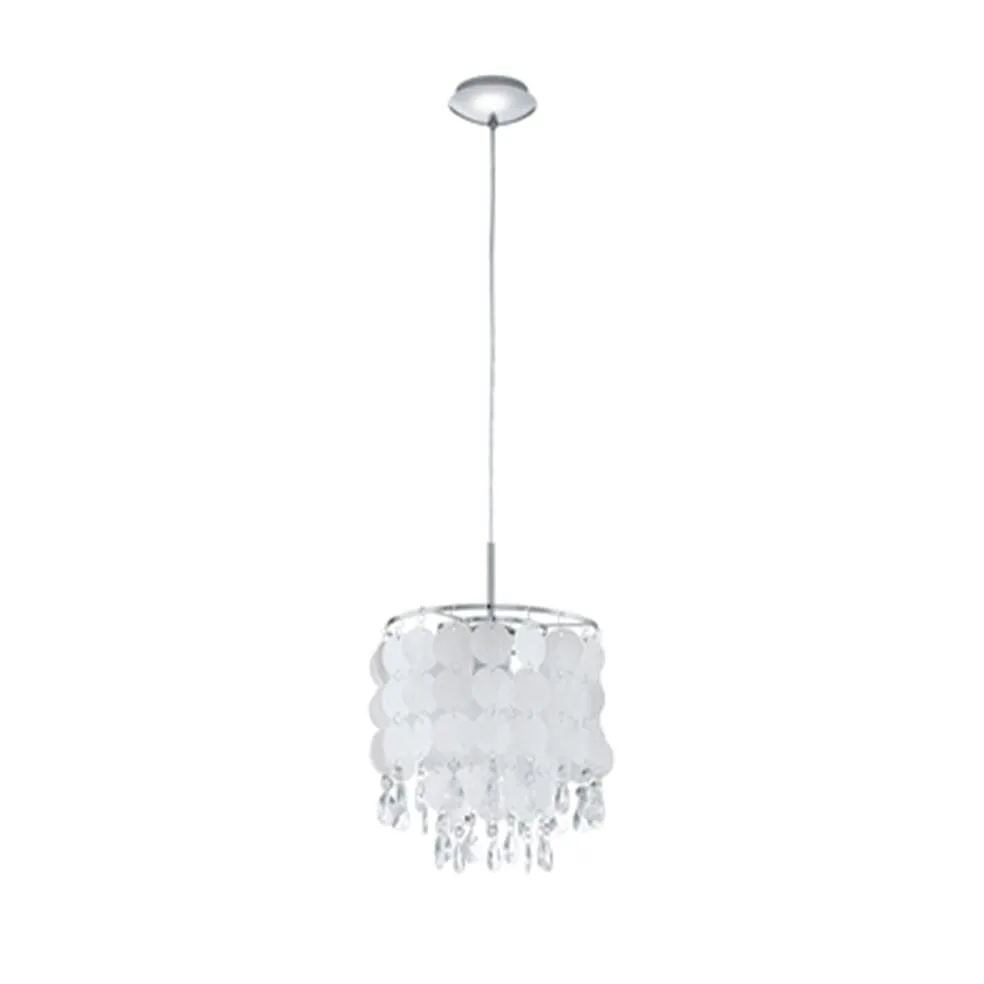 Fedra Pendant Chrome & Crystal