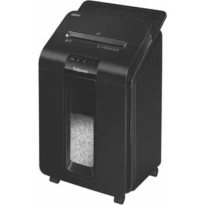 Fellowes&reg; AutoMax&trade; 100M Micro-Cut Commercial Office Auto Feed 2-in-paper shredder with 100-Sheet Capacity