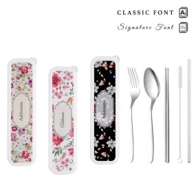 Flora Series Cutlery Set [FREE Custom Add Name]