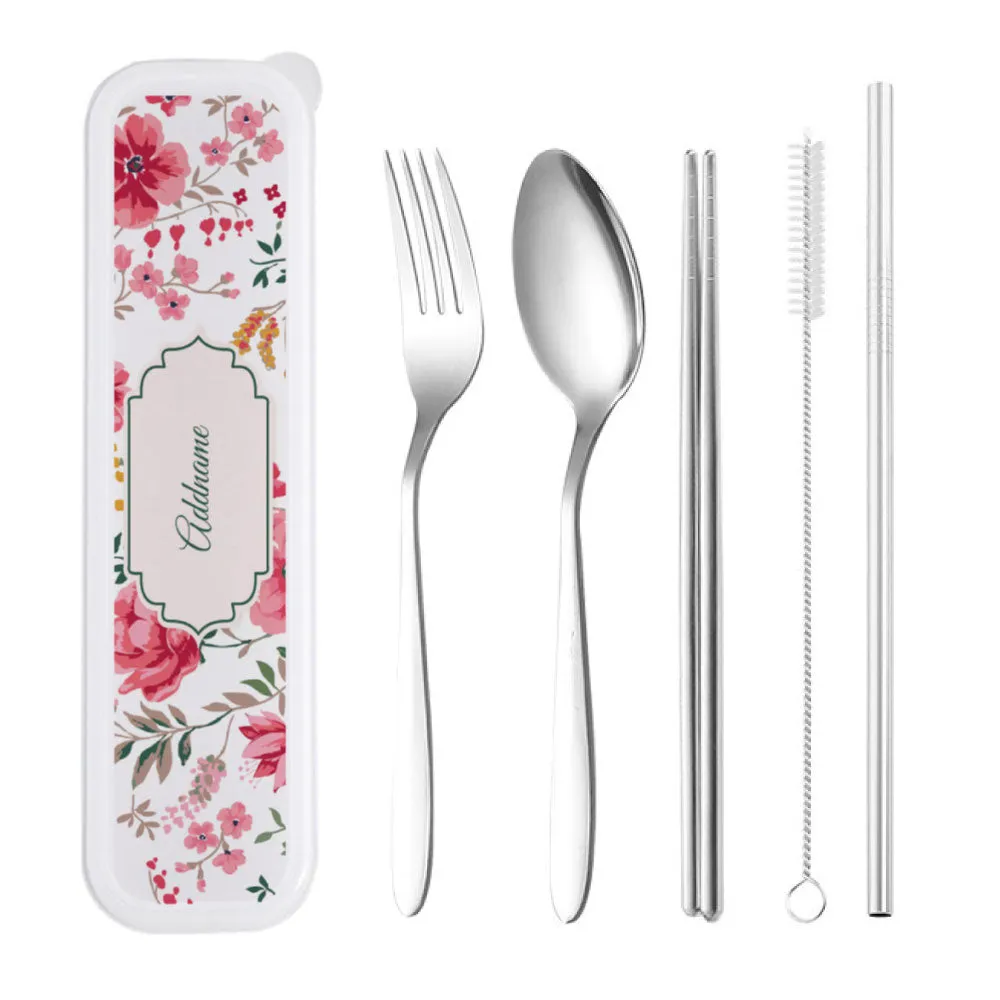 Flora Series Cutlery Set [FREE Custom Add Name]