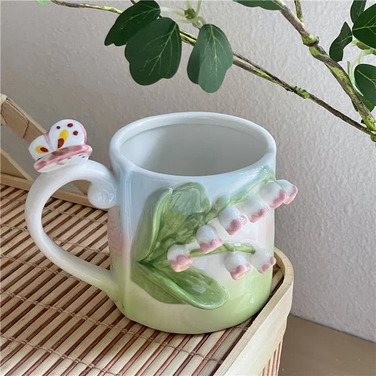 Floral Handpainted Mugs