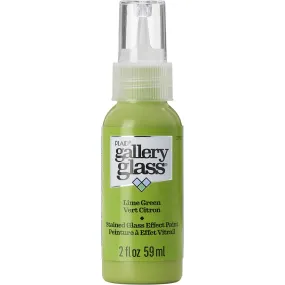 FolkArt Gallery Glass Paint 2oz - Lime Green