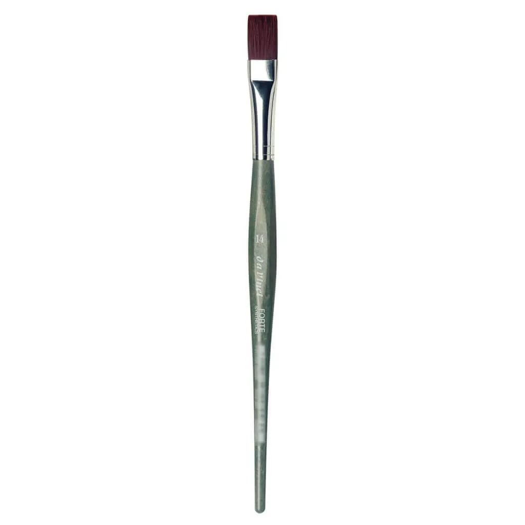 Forte Brush,Flat, Red Brown Synthetic Fibre