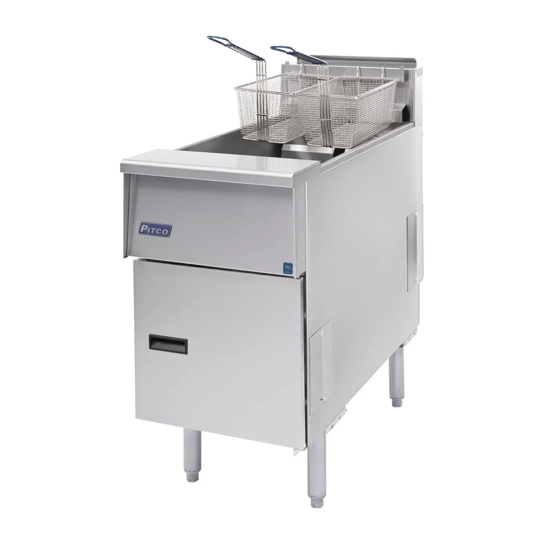 FP876 Pitco Single Tank Twin Basket Fryer SE14S-SSTC