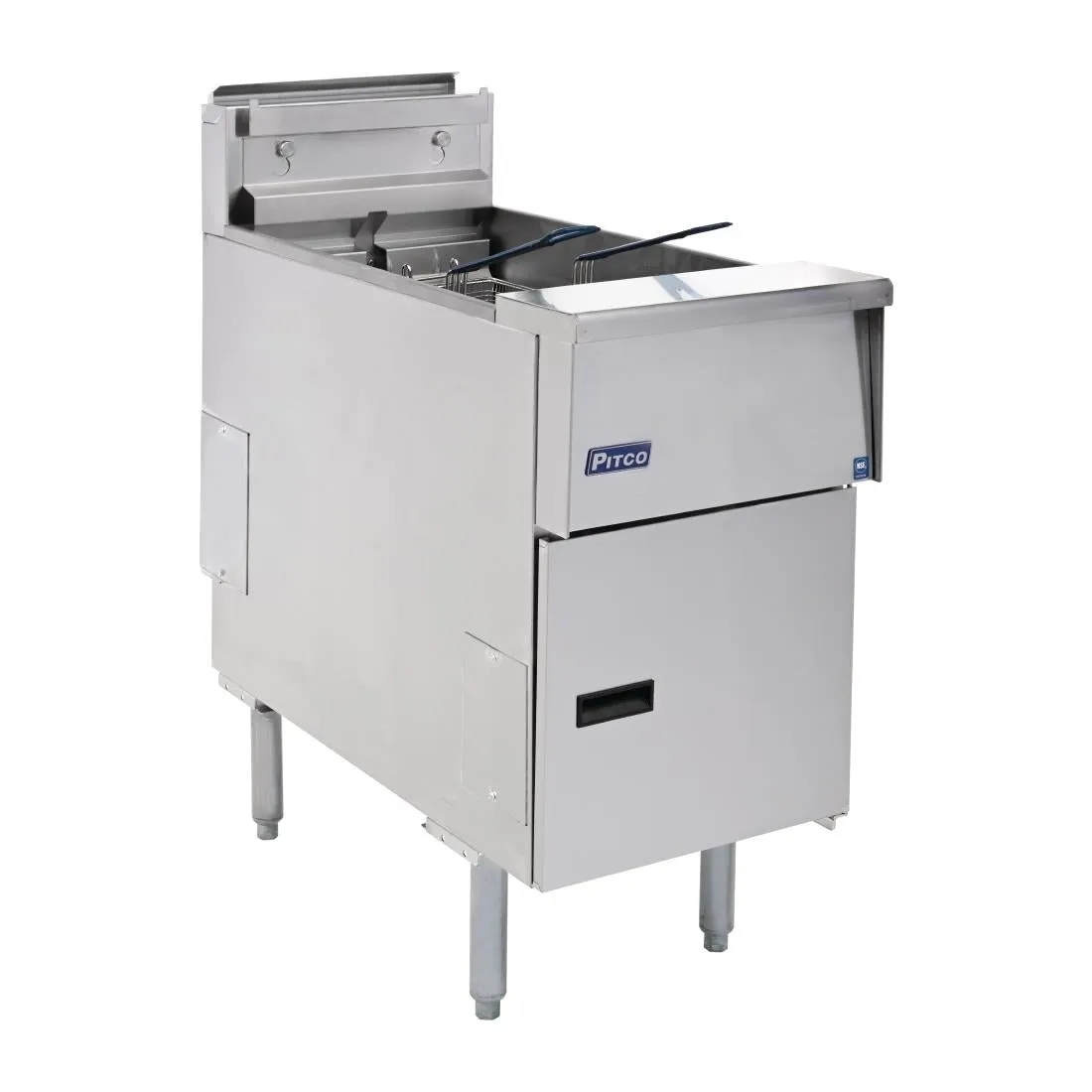 FP876 Pitco Single Tank Twin Basket Fryer SE14S-SSTC