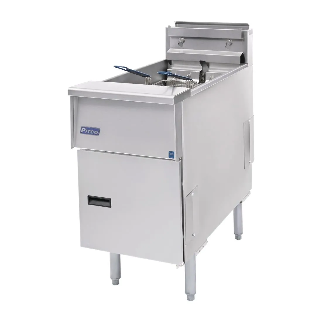 FP876 Pitco Single Tank Twin Basket Fryer SE14S-SSTC