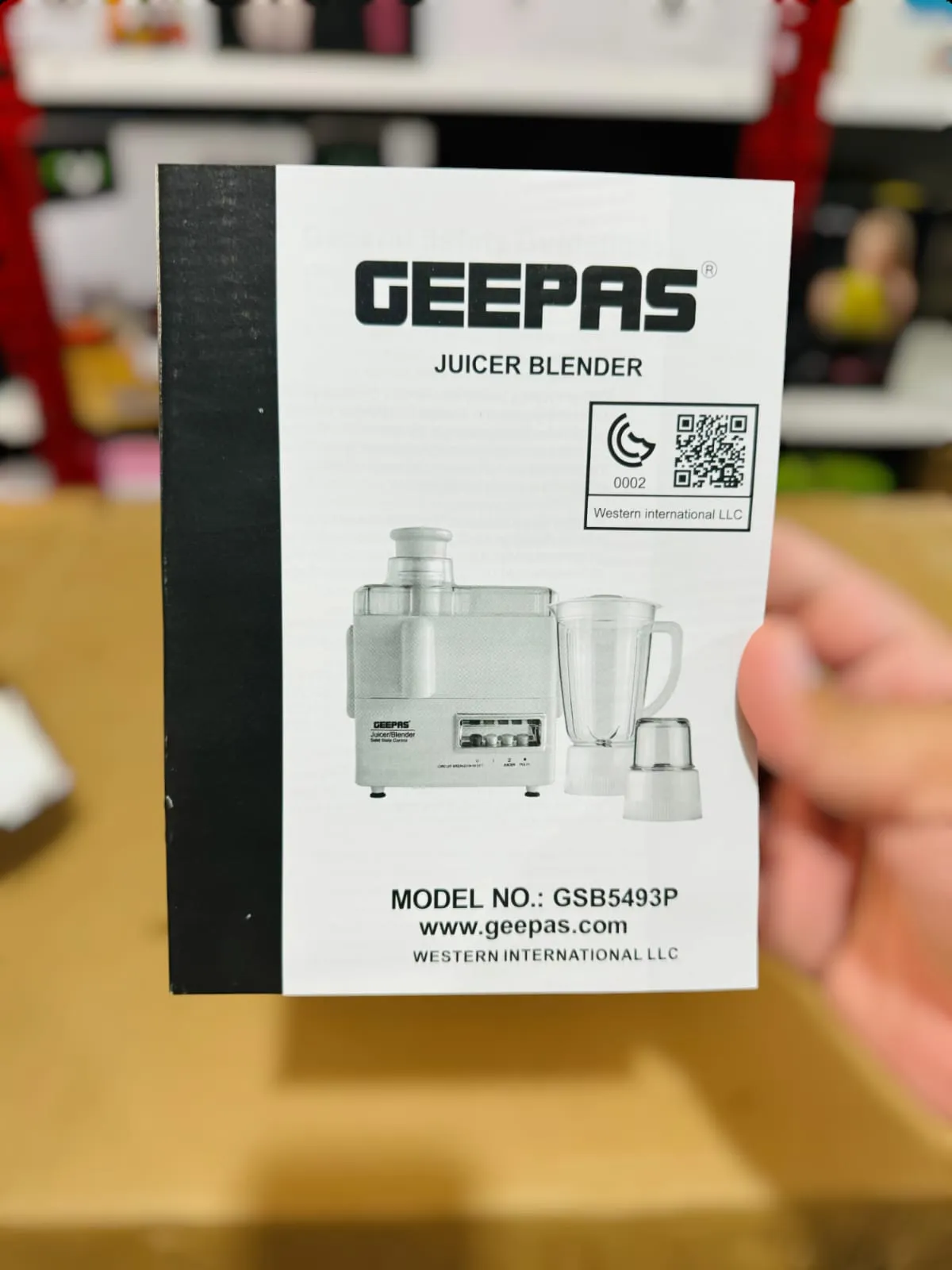 GEEPAS 3 in 1 Juicer Blender Set GSB5493P