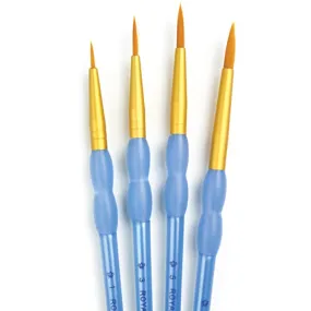 Gold Taklon Round Brush Set of 4