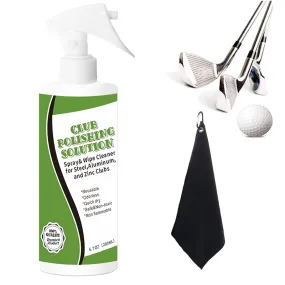 Golf Club Cleaner Spray Bottle Polish With Free Towel