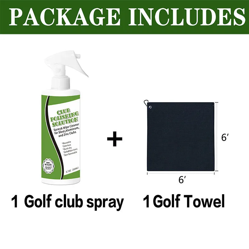 Golf Club Cleaner Spray Bottle Polish With Free Towel