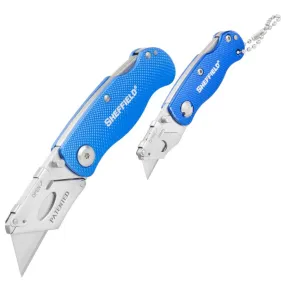 Great Neck Saw Manufacturing Sheffield 12117 2 Piece Folding Lock Back® Utility Knife