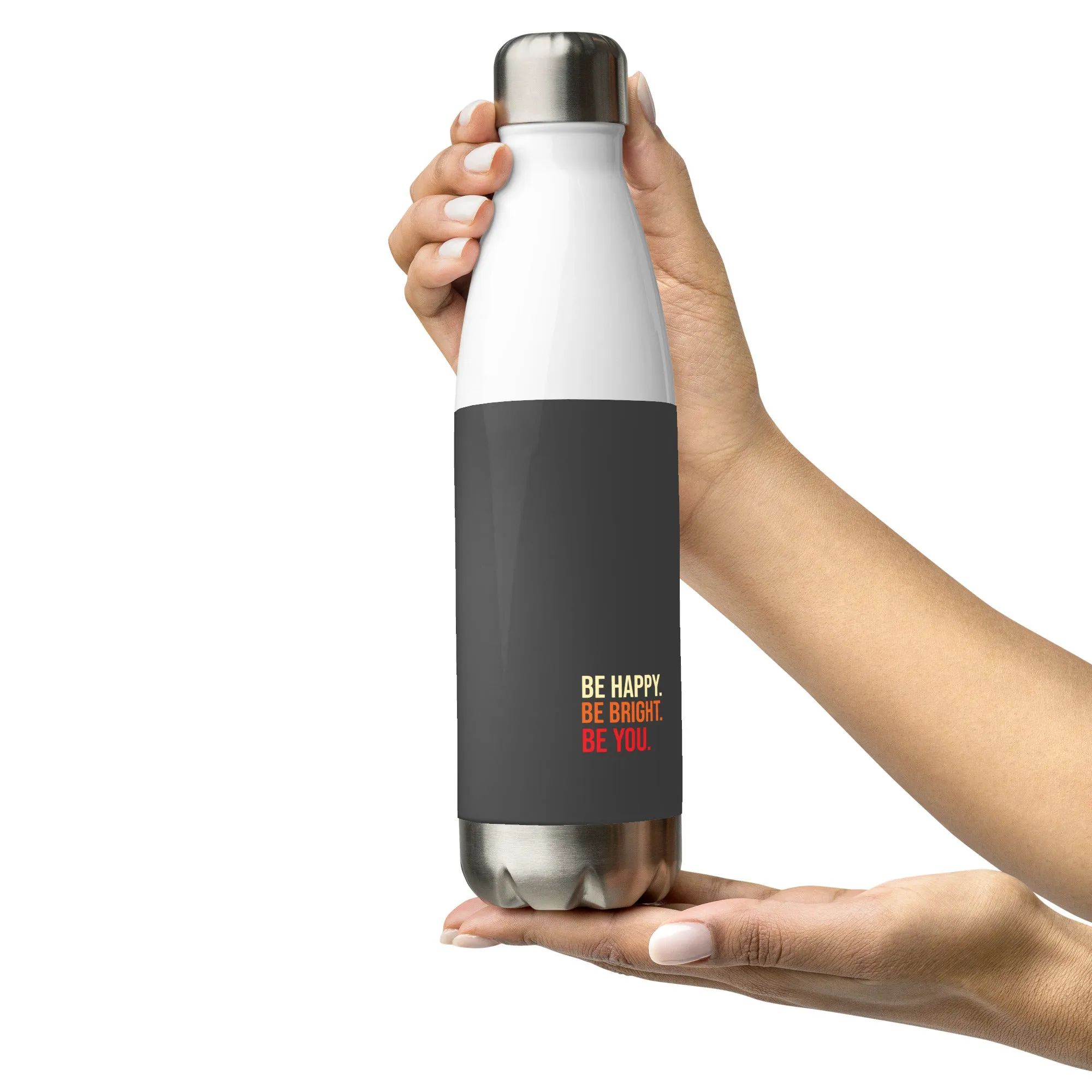 Grey Stainless Steel Water Bottle