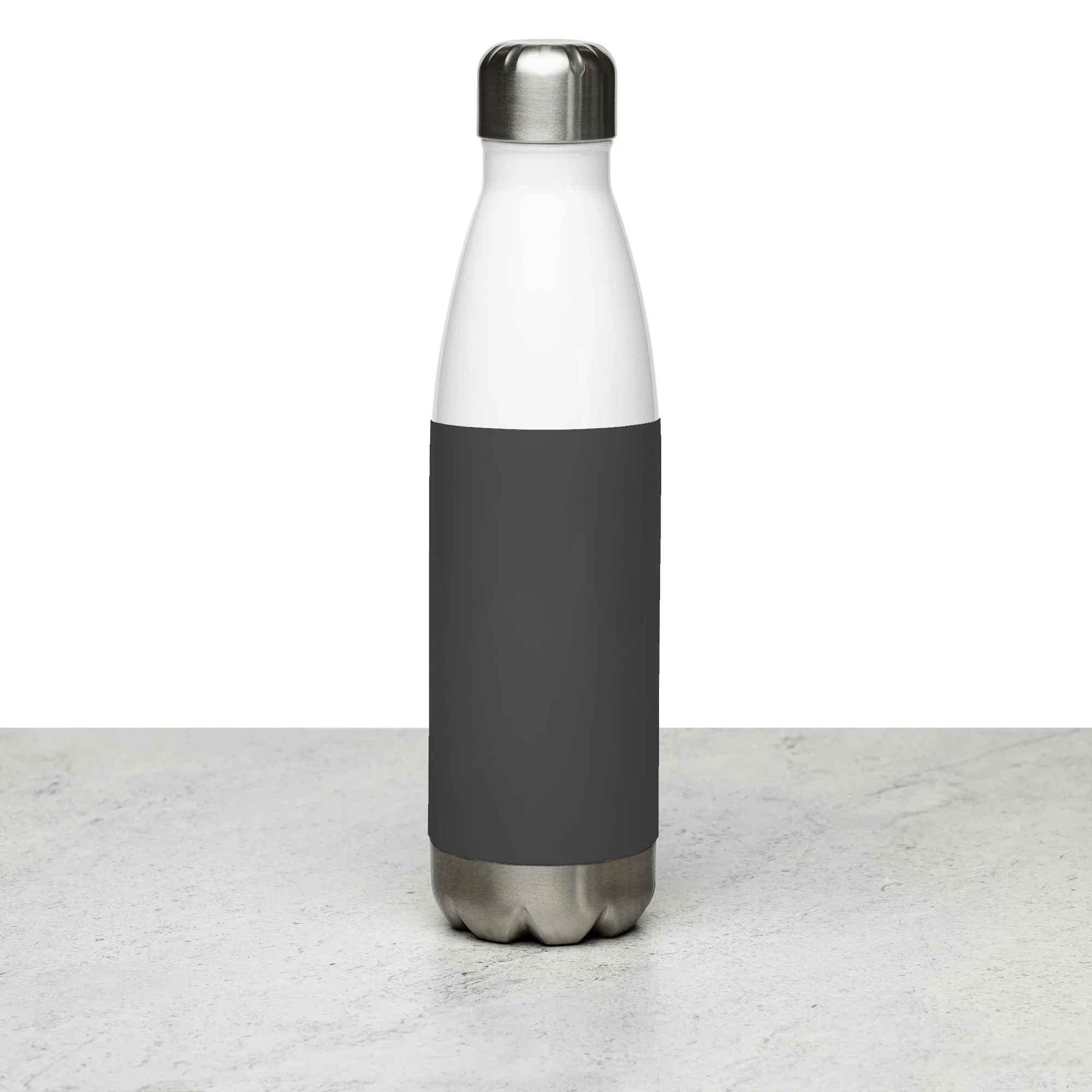 Grey Stainless Steel Water Bottle