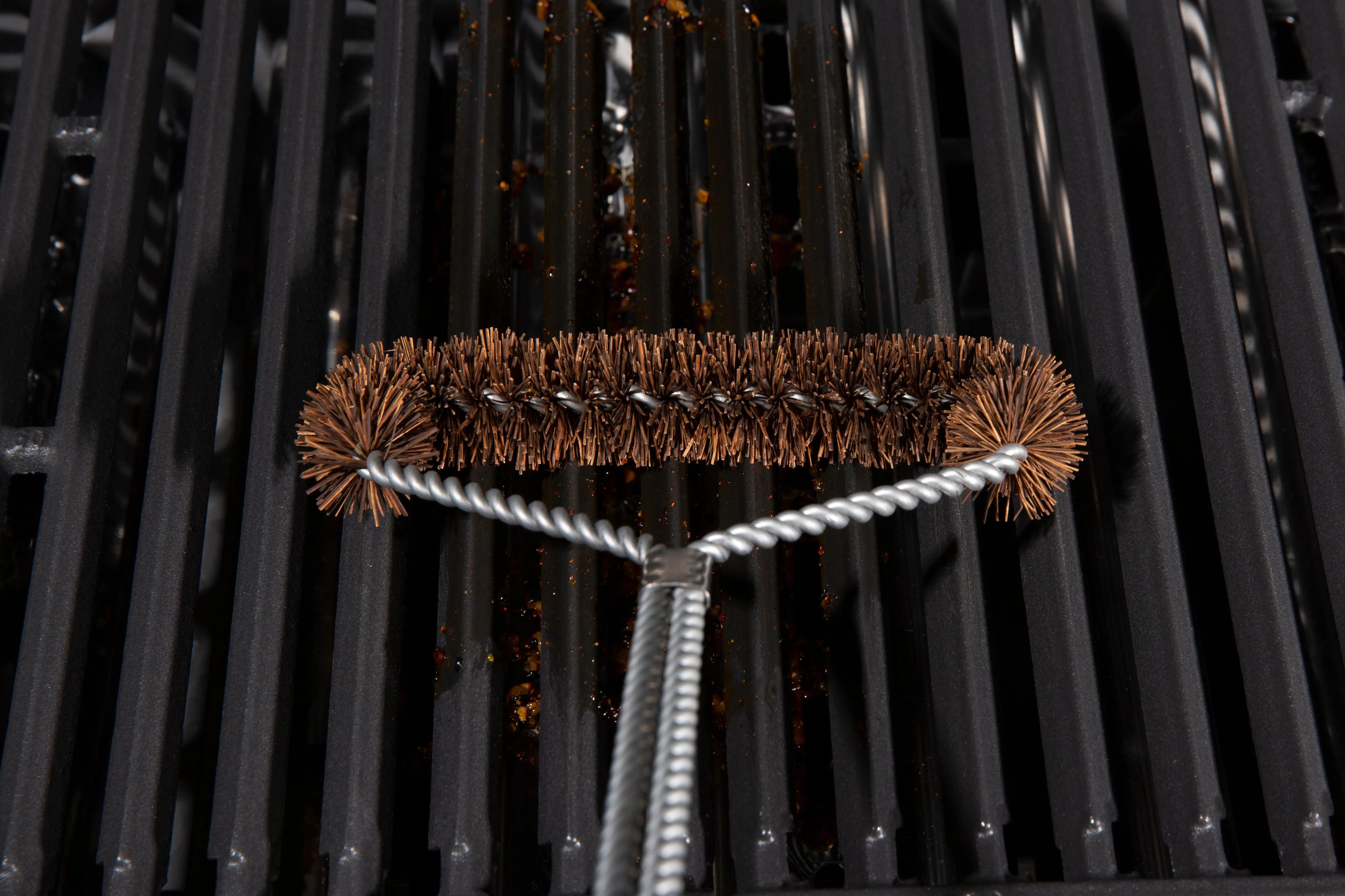 Grill Brush - Tri-head Twisted Palmyra