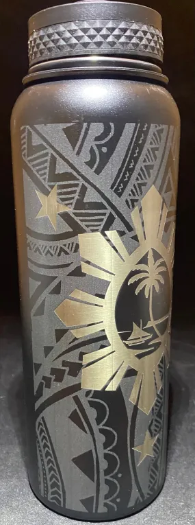 Guam Sun Tribal Flask