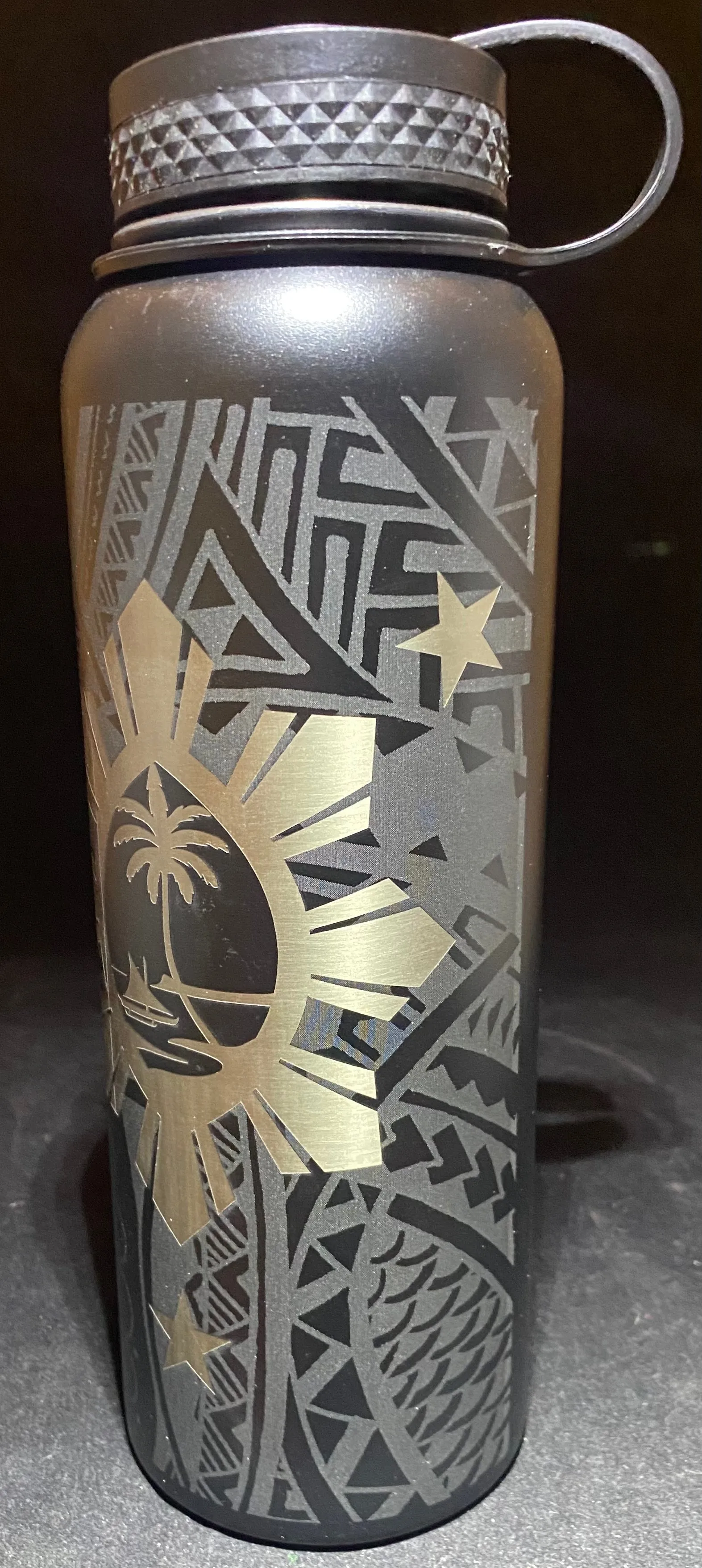 Guam Sun Tribal Flask