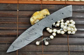 Handmade Damascus Steel Blank Blade - BL1