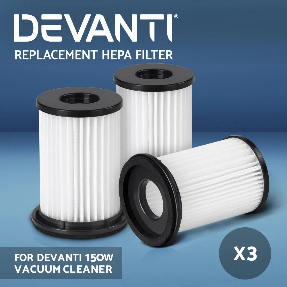 HEPA Filters 99.97% Dust Removal - 3 Pack Devanti