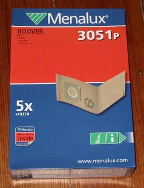 Hoover TurboPower 2,3, Breeze Vacuum Cleaner Bags - Part # 3051P