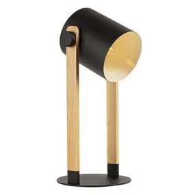 Hornwood Metal and Wood Table Lamp Black