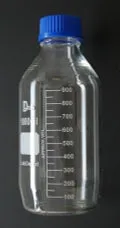 HPLC Clear Glass Solvent Bottles (1L, GL45 thread)