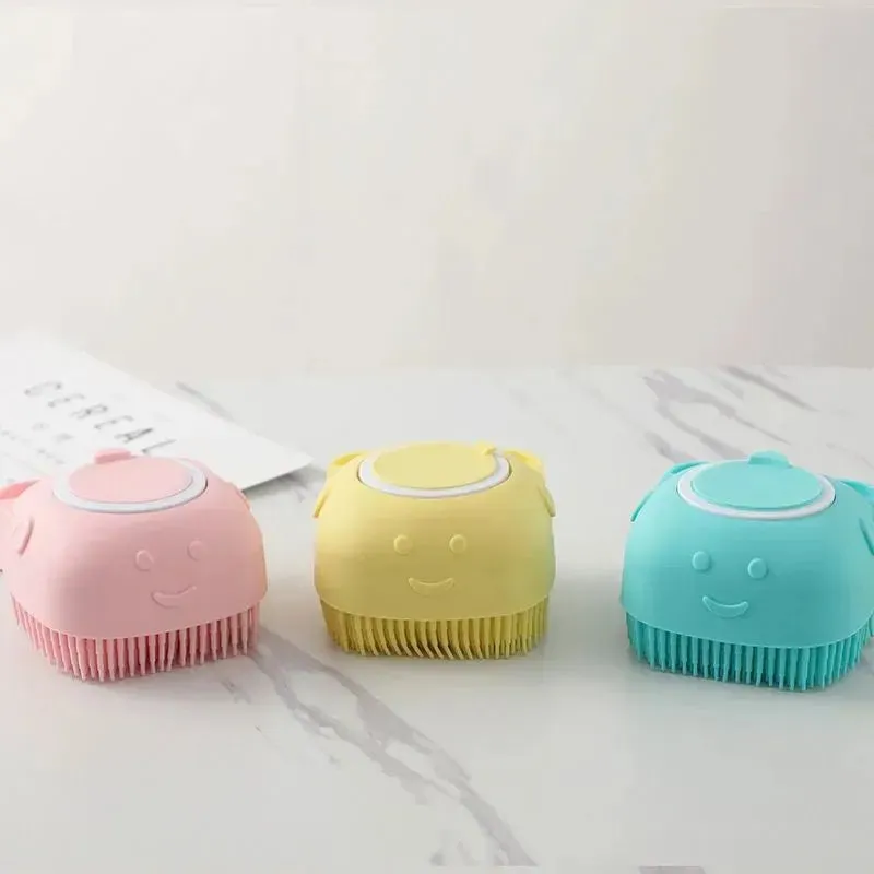 Huxiabeauty 1pc Silicone Bath Body Brush & Massager