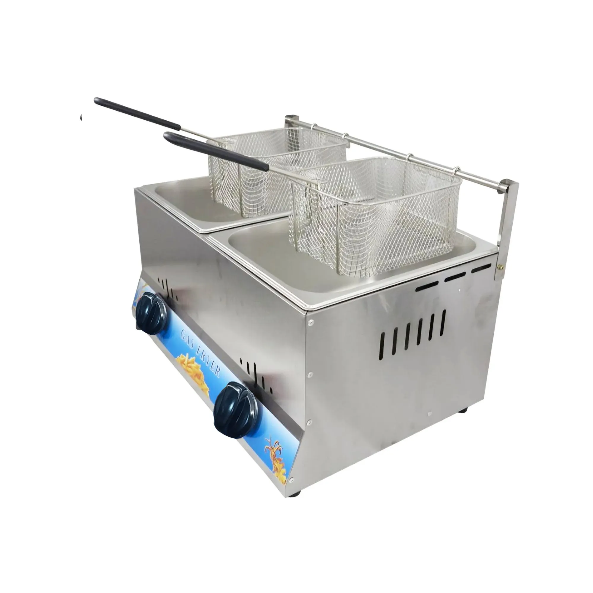 Istar Double Deep Fryer Silver