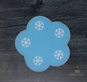 ITH Snowflake Mug Rug