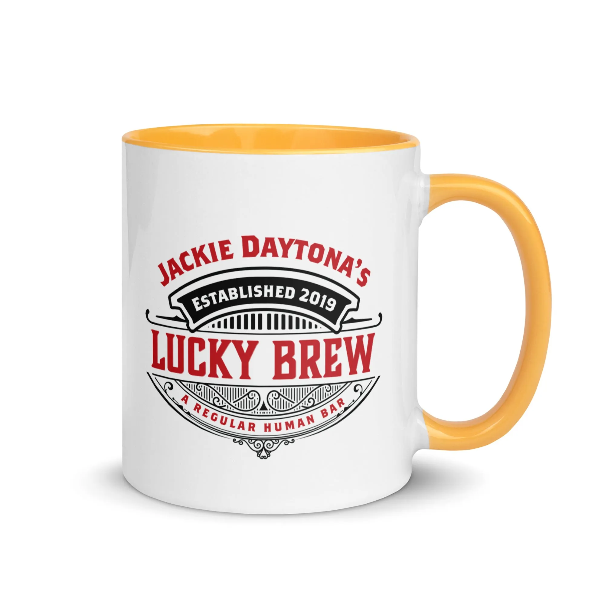 Jackie Daytona's Bar Mug with Color Inside