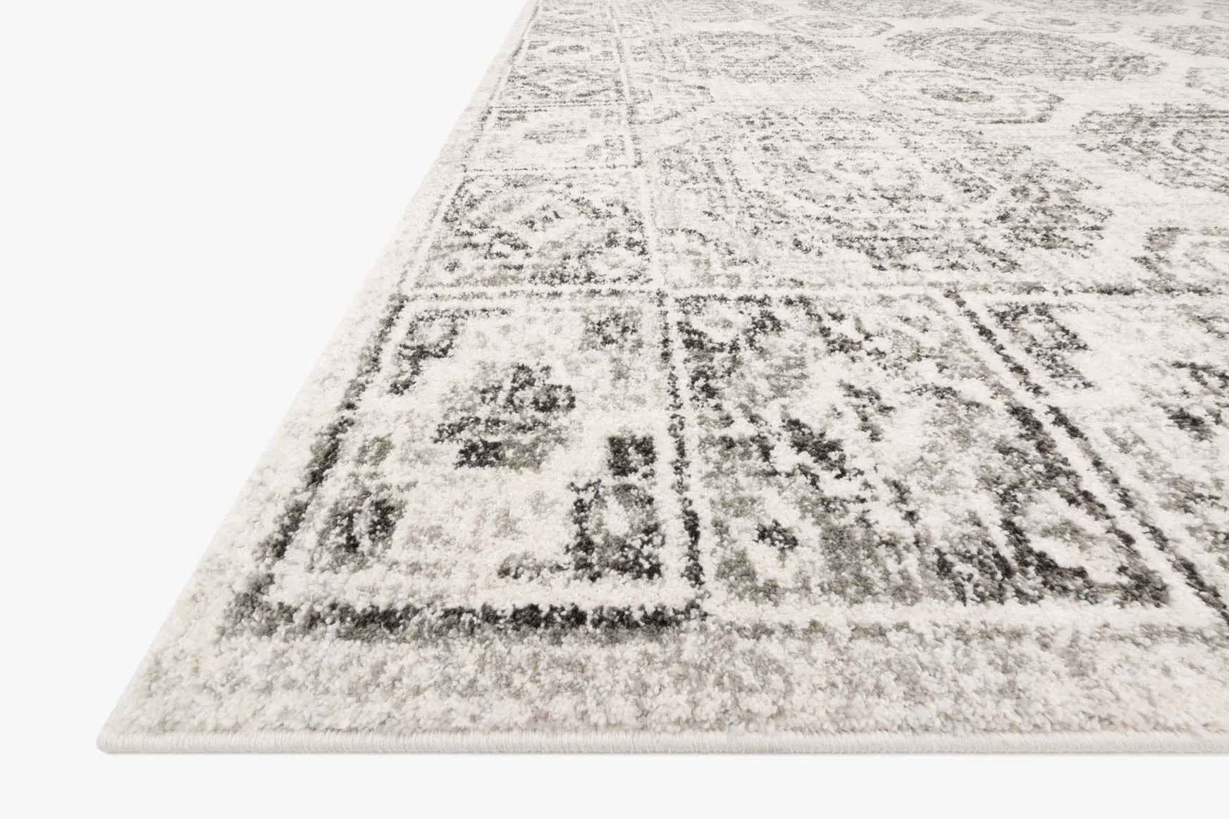 Joaquin Rug in Ivory & Charcoal by Loloi