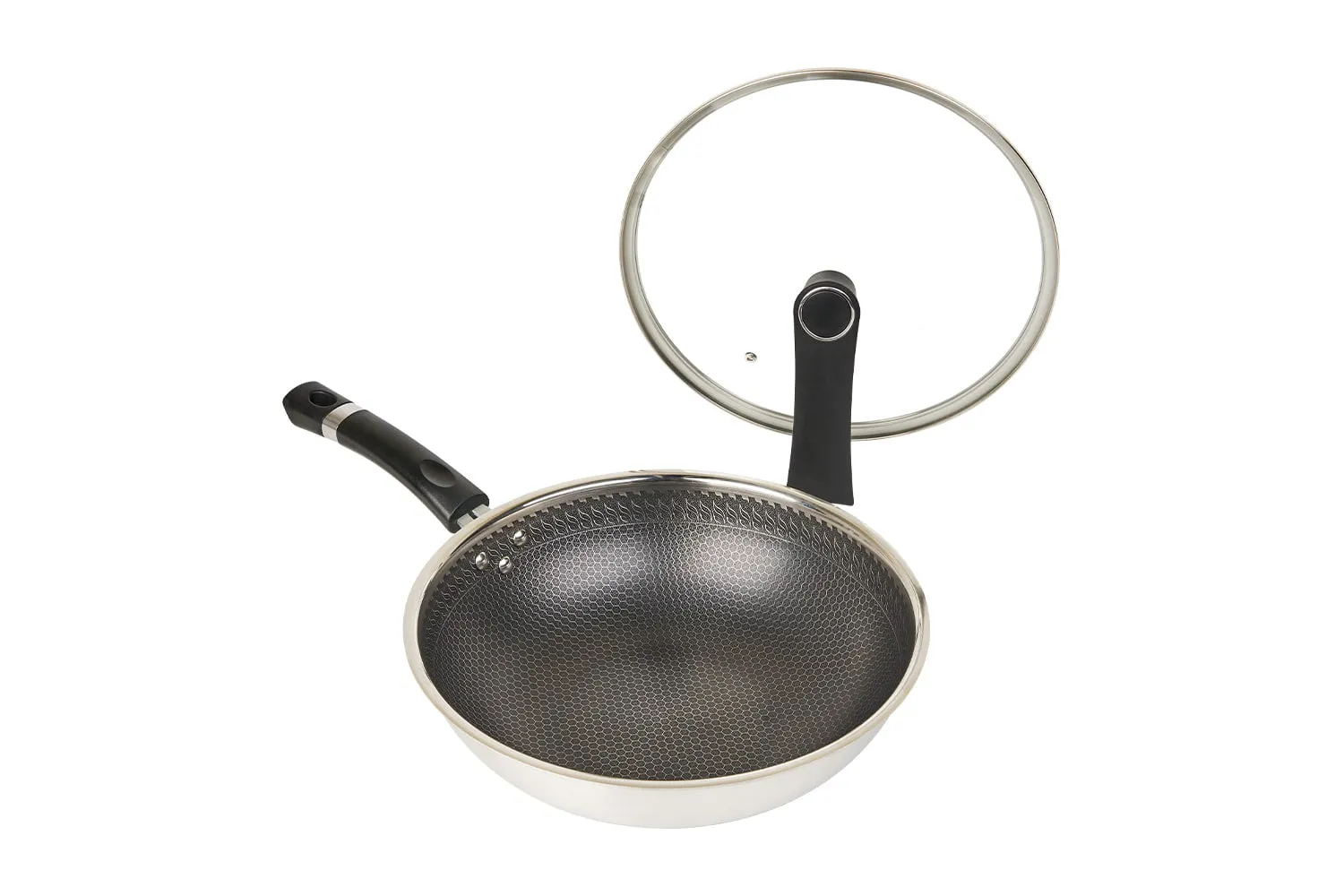 JoYoung Non Stick Frying Wok 30cm Stainless Steel CF30C-CJ538