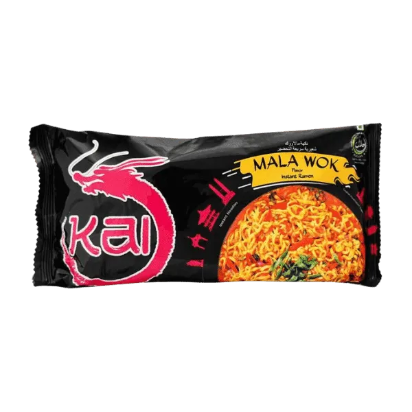 KAI MALA WOK INSTANT RAMEN FLAVOR NOODLES 120G