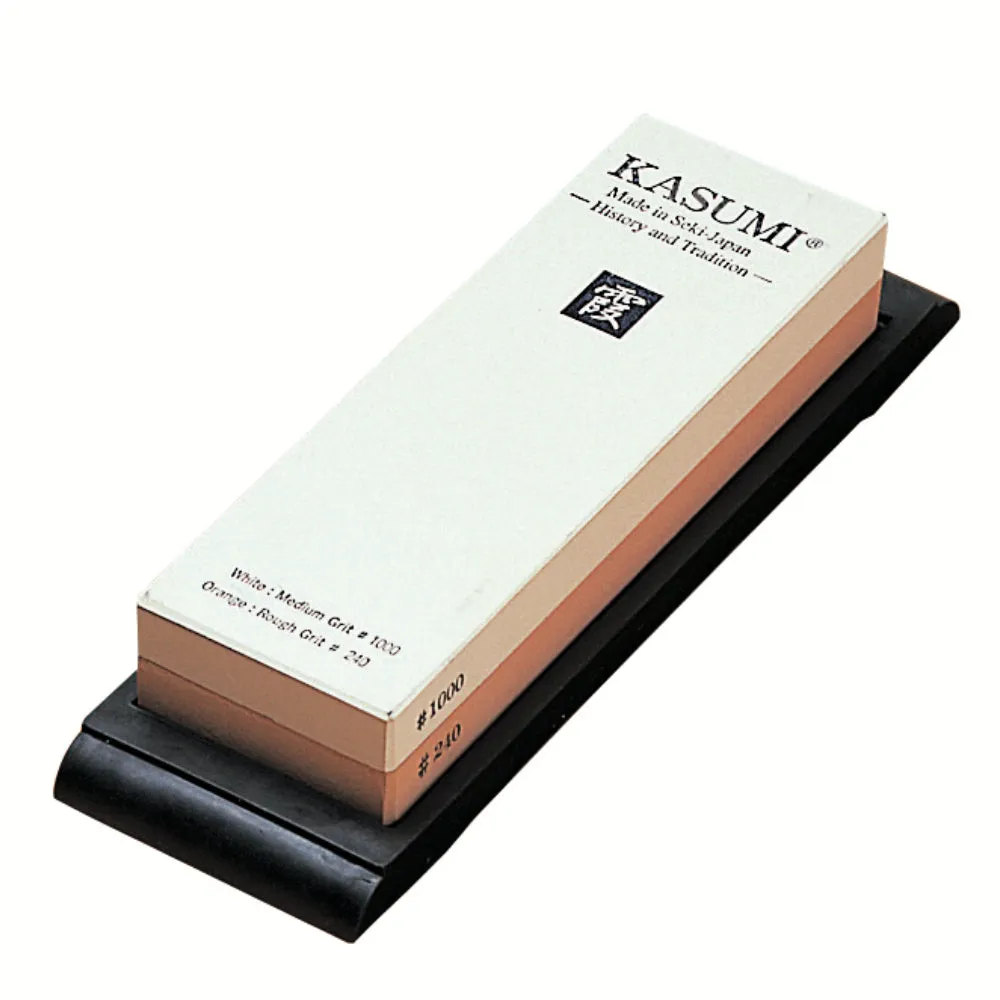 KASUMI COMBINATION WHETSTONE 240/1000 KNIFE SHARPENER MADE IN JAPAN