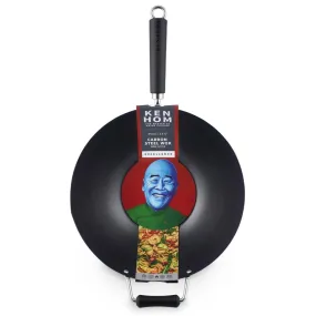 Ken Hom Non-Stick Carbon Steel Wok 35cm